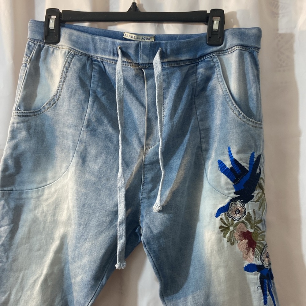 Place Du Jour Women's High Waist Jogger Jeans Size XL - Picture 2 of 10